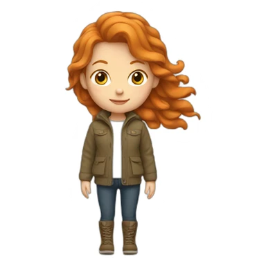 Canadian ginger girl  sticker