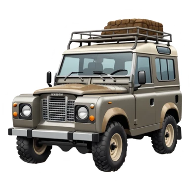 Grey-brown Land Rover D. sticker