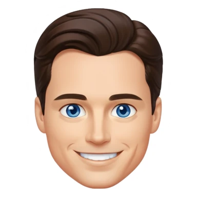 Matt Bomer with blue eyes sticker