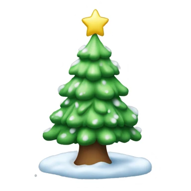 Christmas snow tree sticker