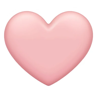 Light pink mattee iphone effect heart sticker