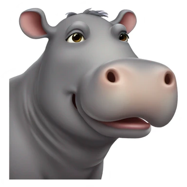 moo dang hippo sticker