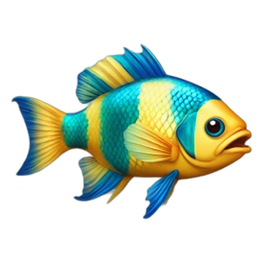 royal gamma fish sticker