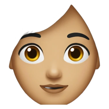 canadian-girl-black-bangs sticker