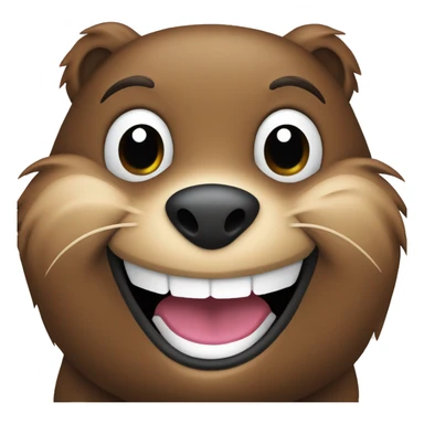 grinning beaver with a ViLLE sticker