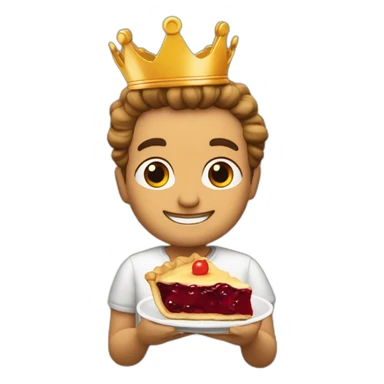 pie con corona de rey sticker