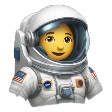 Astronauta flotando en el espacio sticker