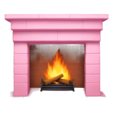 Winter Pink FirePlace sticker
