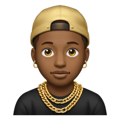 I'm just want a emojii like rapper only face sticker