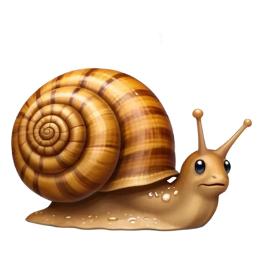 snail under the rain  sticker