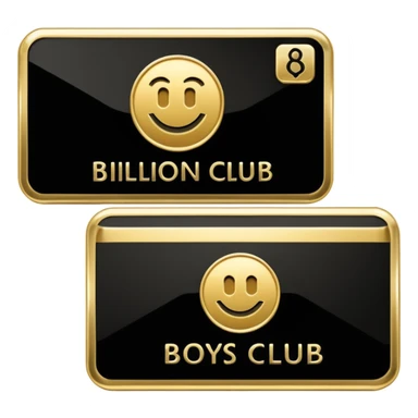 BBC Billion Dollar Boys club card sticker