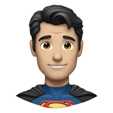superman with dark suit sticker