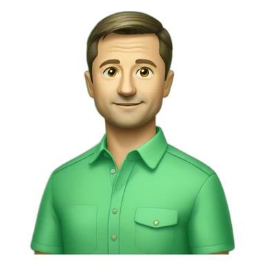 volodymyr zelensky green shirt sticker