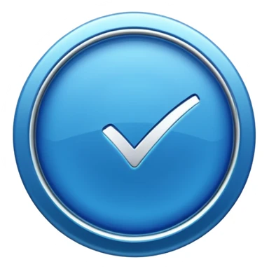 Verified blue badge  sticker
