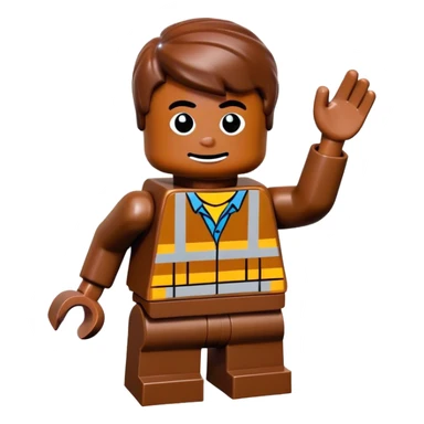 lego homme bois sticker