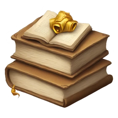 pile of books and scrolls, dungeons and dragons sticker