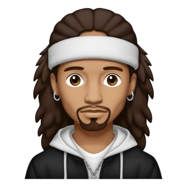 Layzie Bone with dark brown hair sticker