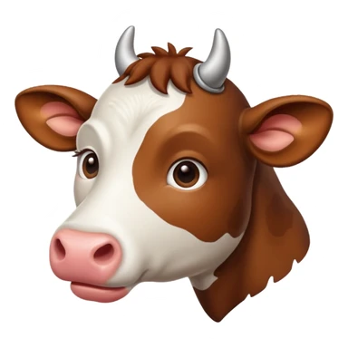 vaca con corazon de amor para copiar y pegar sticker