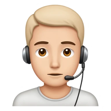 quiero una persona escuchando sticker