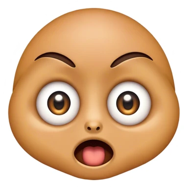 Stunned surprised emoji sticker