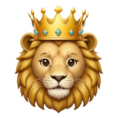 Lione avec une couronne  sticker