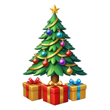 Árvore de natal,bolas de colocar na árvore, presente  sticker