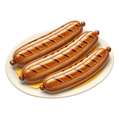 romanian sausages with mustard sticker