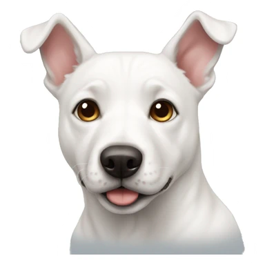 White Doggo argentino  sticker