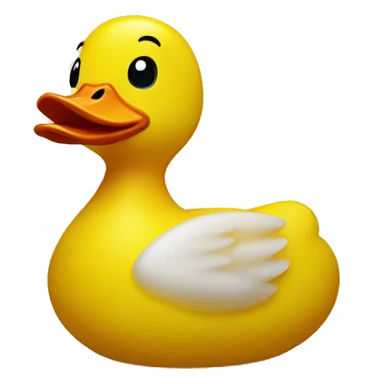 plastic yellow duck sticker