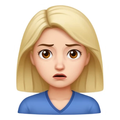 Annoyed confused and weirided out woman sticker