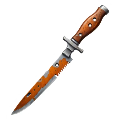 Rusty knife sticker