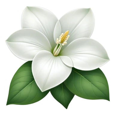 Great White Trillium with 3 petals sticker