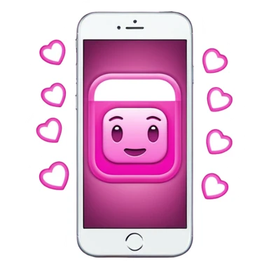 mix color pinks text message sticker