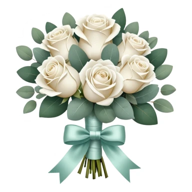 Wedding bouquet sticker