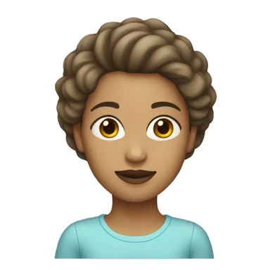 Woman: Light Skin Tone, Beard sticker