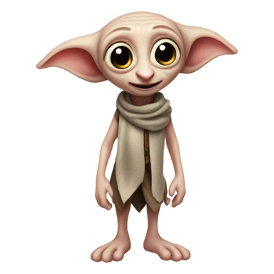 Dobby holding a sock sticker