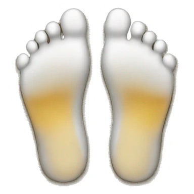  feet covered in glue  sticker