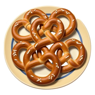 Plate of Pretzel sticker