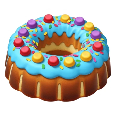 Confetti Bundt cake sticker