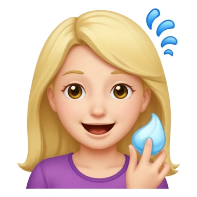 A girl is farting sticker