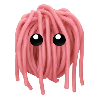 Pink spaghetti  sticker