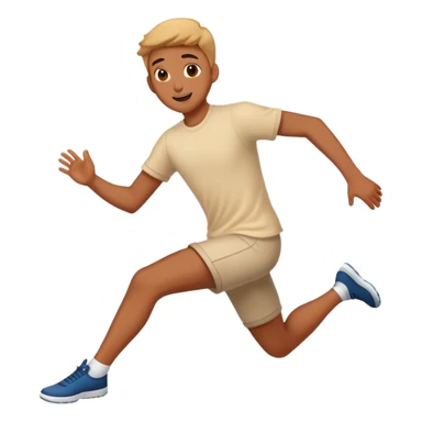 Человек прыгает sticker