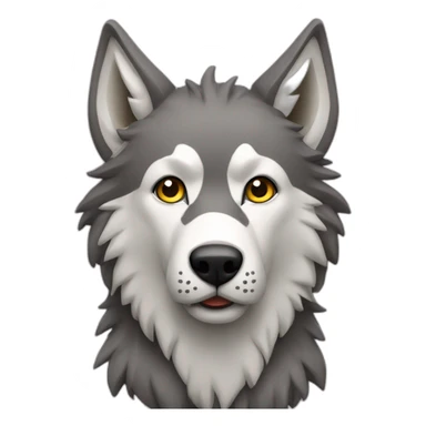 lobo con cara de oveja sticker