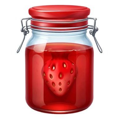 jar of strawberry jam' sticker