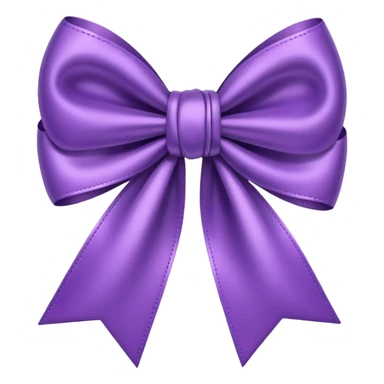 Cute bow purple  sticker