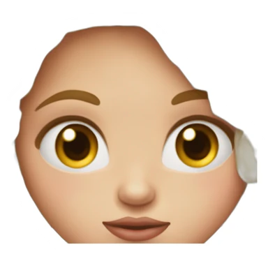 Fille au cheveux rouge yeux et peaux claire  sticker