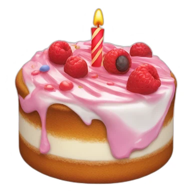 Gâteaux marquer joyeux anniversaire sticker