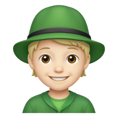 kid Character with Green Hats sticker