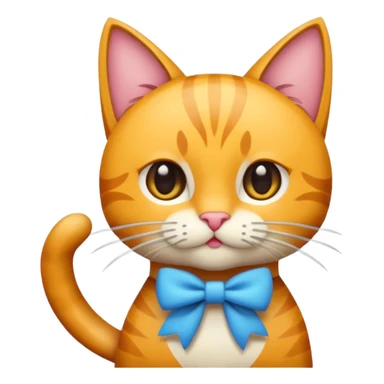 Katze mit Schleife  sticker