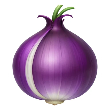  purple onion single sphere sticker
